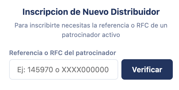 Buscar referencia del patrocinador
